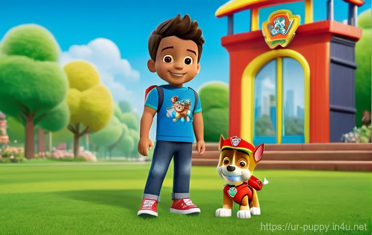 퍼피구조대 협력 브랜드 - **Prompt 1: Imaginative Play with PAW Patrol Toys**
    "A cheerful and brightly lit children's play...