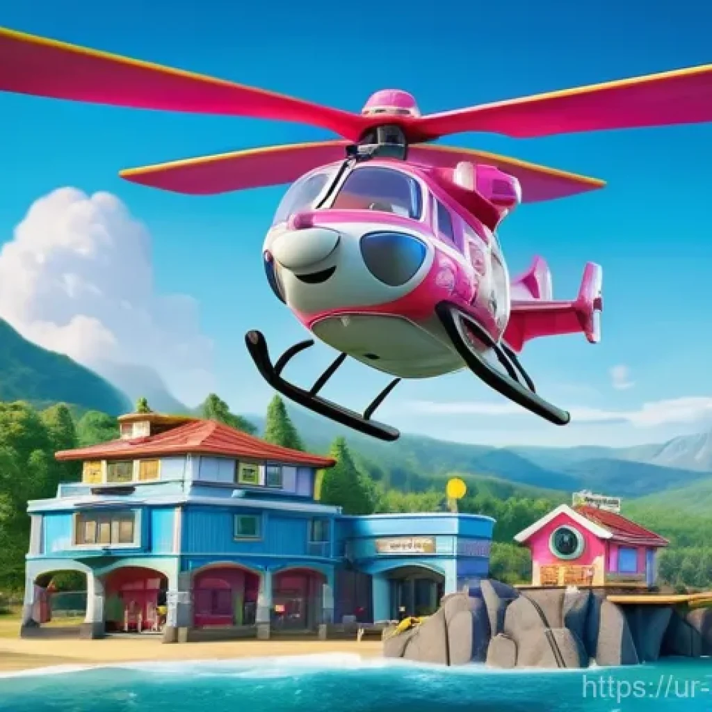 퍼피구조대 시즌 예고 - **PAW Patrol: Skye's Aerial Rescue in Adventure Bay**
    A vibrant, 3D animated scene depicting Sky...