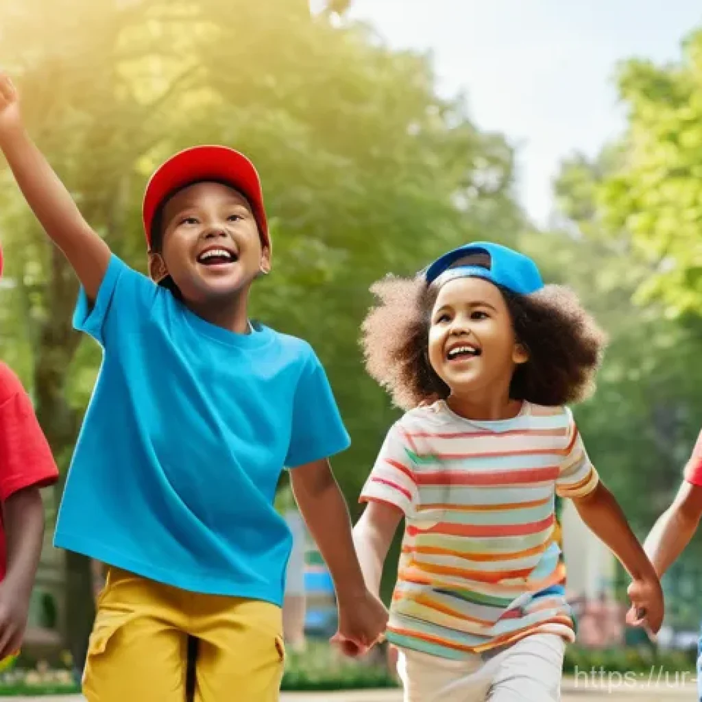 퍼피구조대 테마곡 작곡가 정보 - **Prompt:** "A vibrant and energetic scene featuring a diverse group of young children (ages 5-8) en...