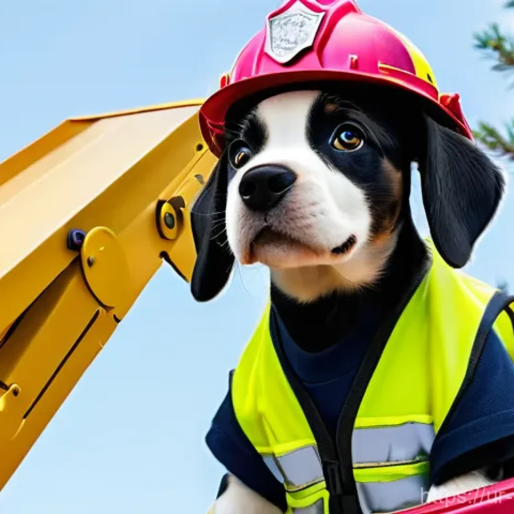 퍼피구조대 주요 에피소드 - **Prompt 1: "Teamwork in Action: The Rescue of the Lost Kitten"**
"An intricate and dynamic scen...