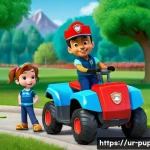 퍼피구조대 주제와 관련된 교훈 - **Title:** Community Cleanup Day
**Prompt:** A vibrant, cheerful scene of the Paw Patrol team, i...