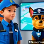 퍼피구조대 공식 캐릭터 소개 - **Prompt 1: Ryder's Innovative Leadership**
"A vibrant, high-definition image of Ryder, a kind a...